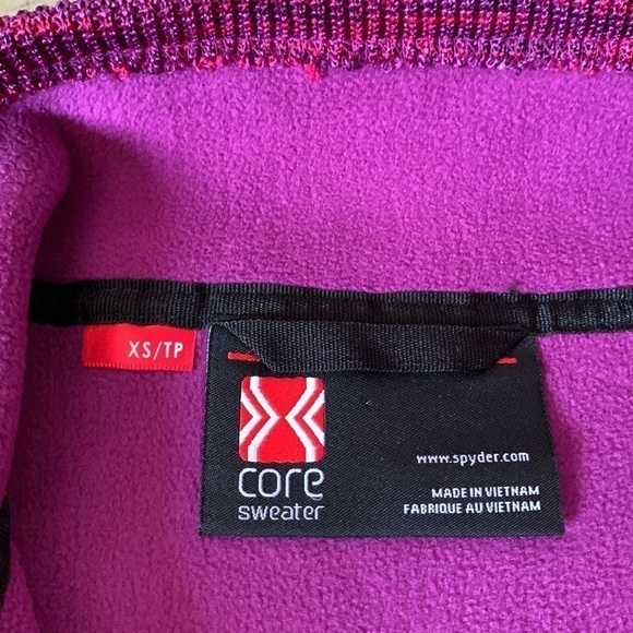 SPYDER Endure Full Zip Mid-Weight Core Sweater - Magenta Multi - Picture 8 of 16